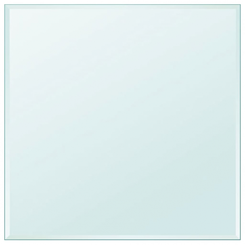Tischplatte aus gehärtetem Glas quadratisch 800x800 mm