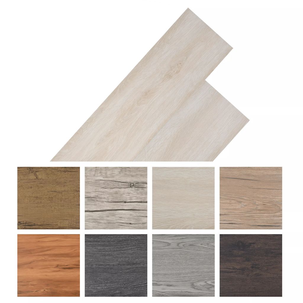 PVC-Fliesen Nicht Selbstklebend 5,26 m² 2 mm Eiche Weiß
