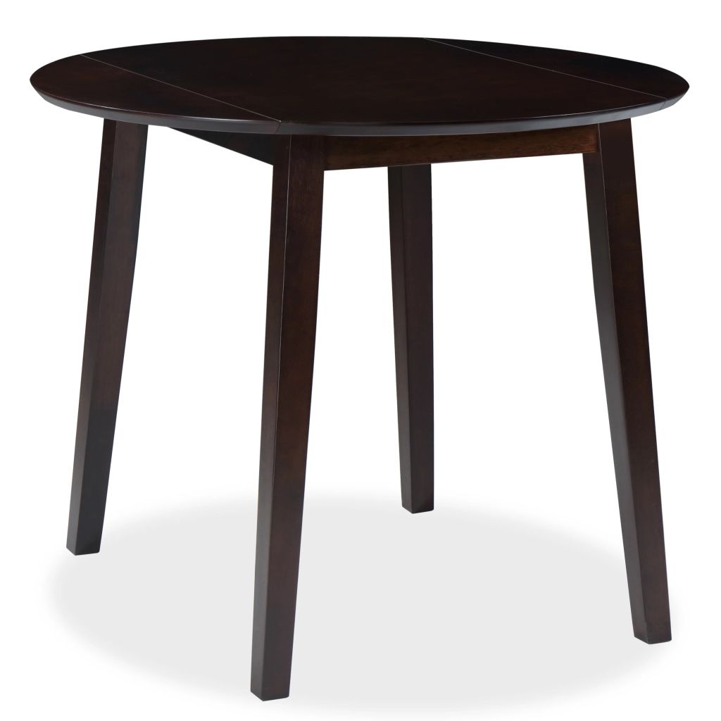 Esstisch Klappbar Rund MDF Braun