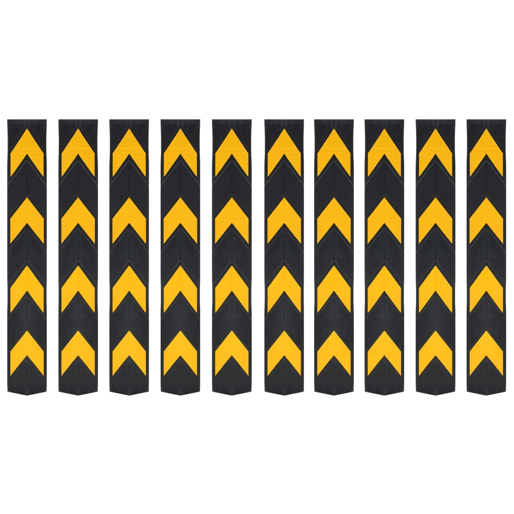 Reflektierende Eckschützer 10 Stück Gummi 80 cm