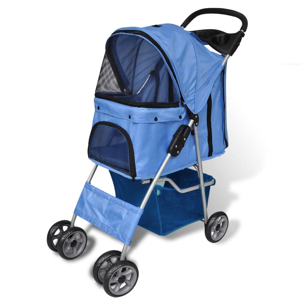 Hundewagen Hundebuggy Blau