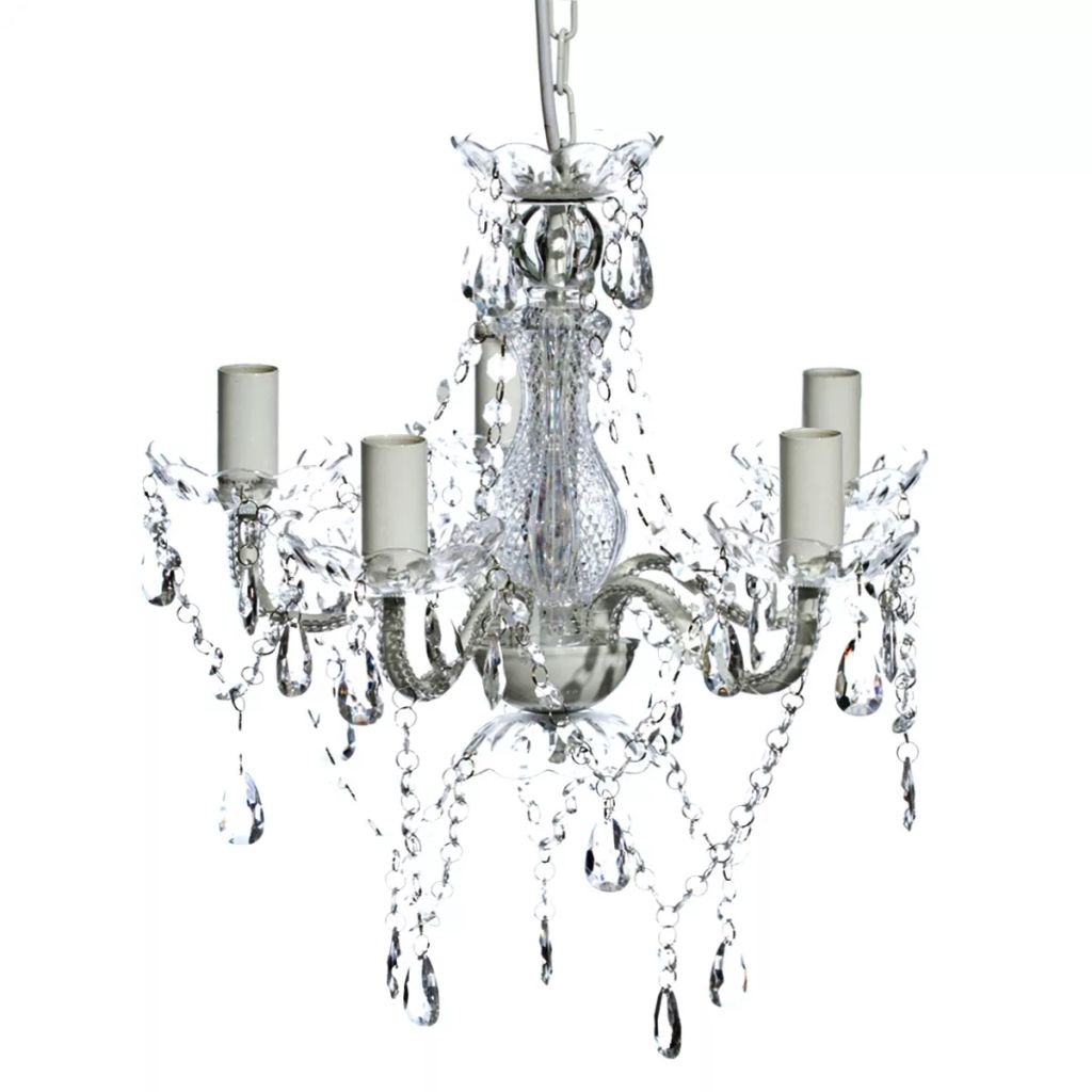 Kronleuchter 5-flammig Transparent