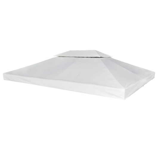 Pavillon-Ersatzdach 310 g/m² Cremeweiß 3x4 m