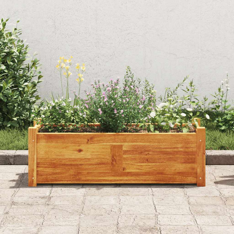 Garten-Hochbeet Akazienholz 76x27,6x25 cm