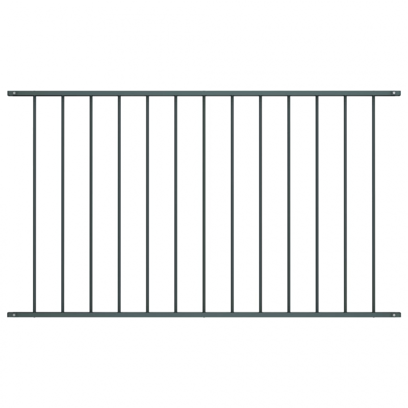 Zaunfeld Pulverbeschichteter Stahl 1,7 x 0,75 m Anthrazit