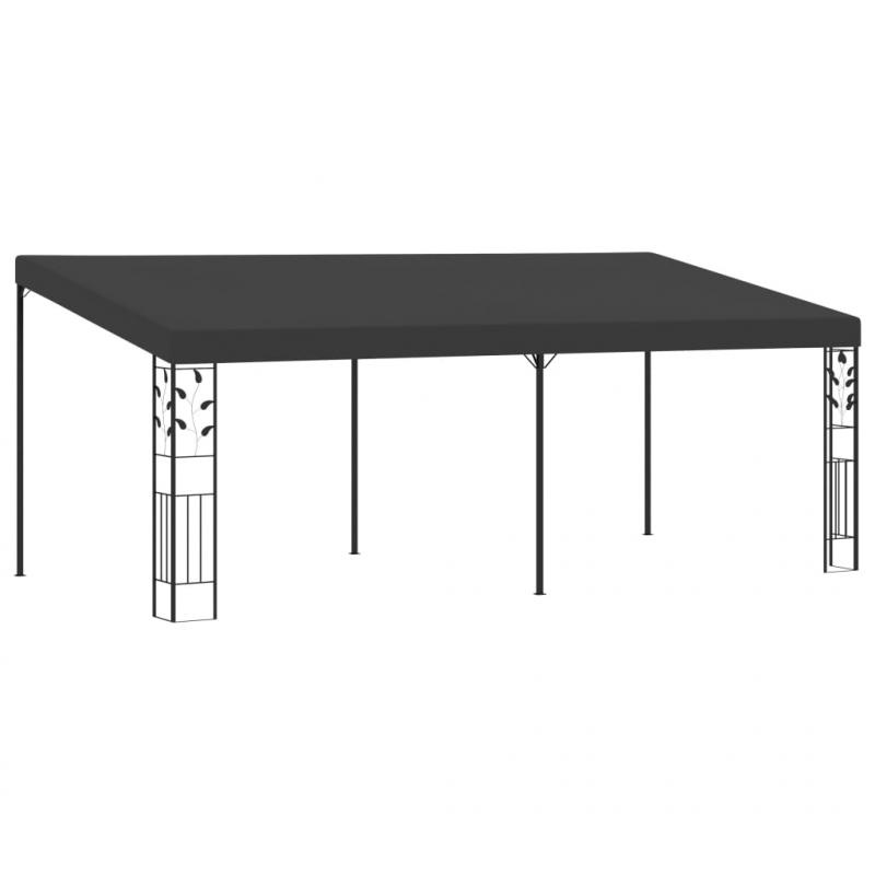 Wand-Pavillon 6x3x,5 m Anthrazit