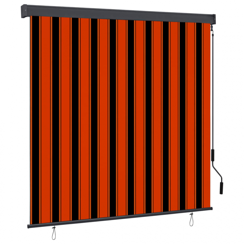 Außenrollo 160x250 cm Orange und Braun
