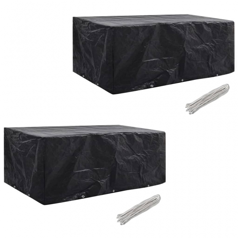 Gartenmöbel-Abdeckungen 2 Stk. 10 Ösen 229x113 cm