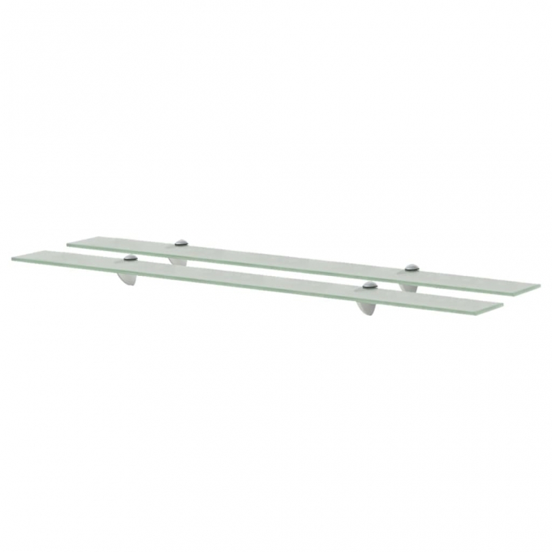 Schweberegale 2 Stk. Glas 100x20 cm 8 mm