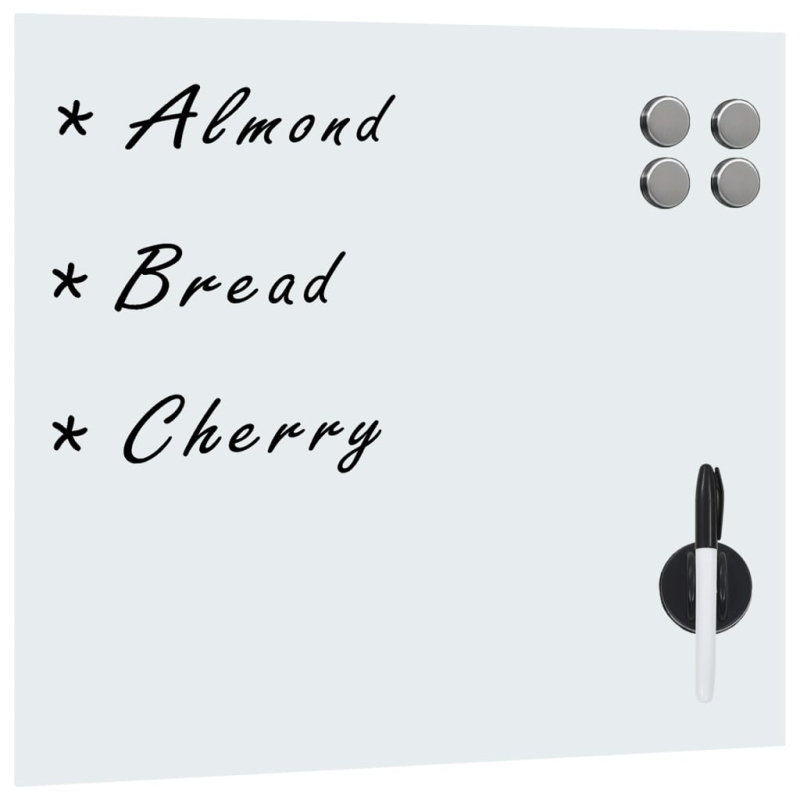 Magnettafel Wandmontage Glas 40x40 cm