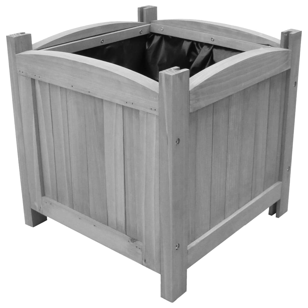 Garten-Hochbeete 2 Stk. 30x30x30 cm Massivholz Tanne