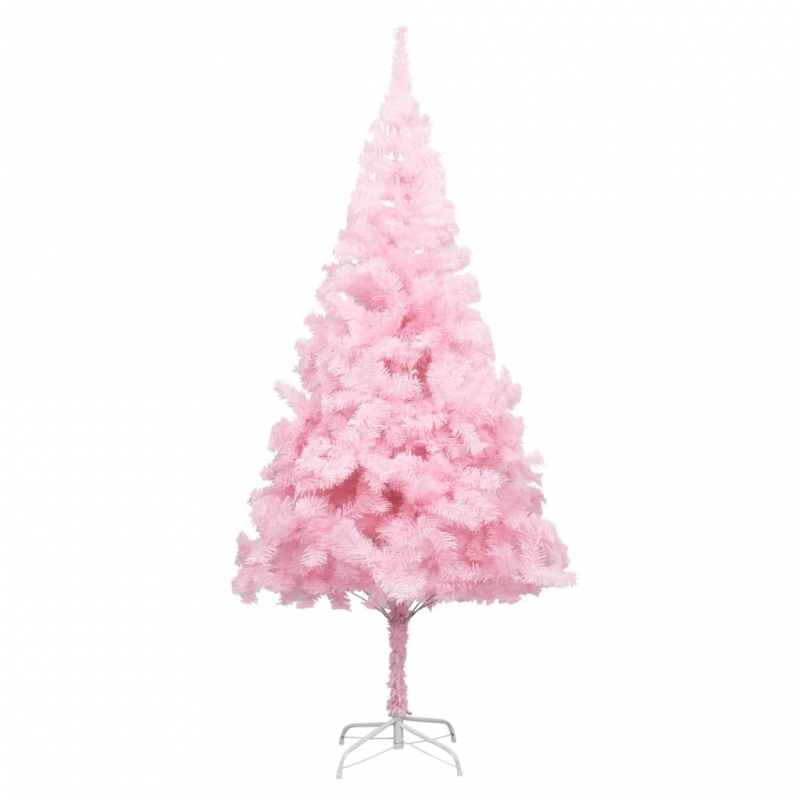 Künstlicher Weihnachtsbaum mit Ständer Rosa 210 cm PVC