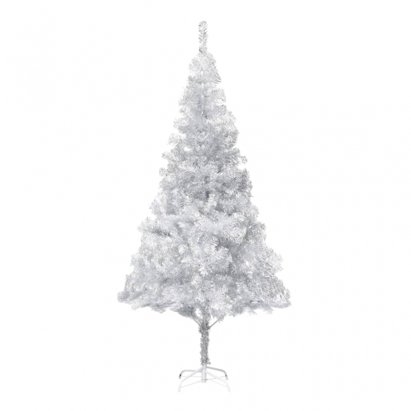 Künstlicher Weihnachtsbaum mit Ständer Silber 210 cm PET