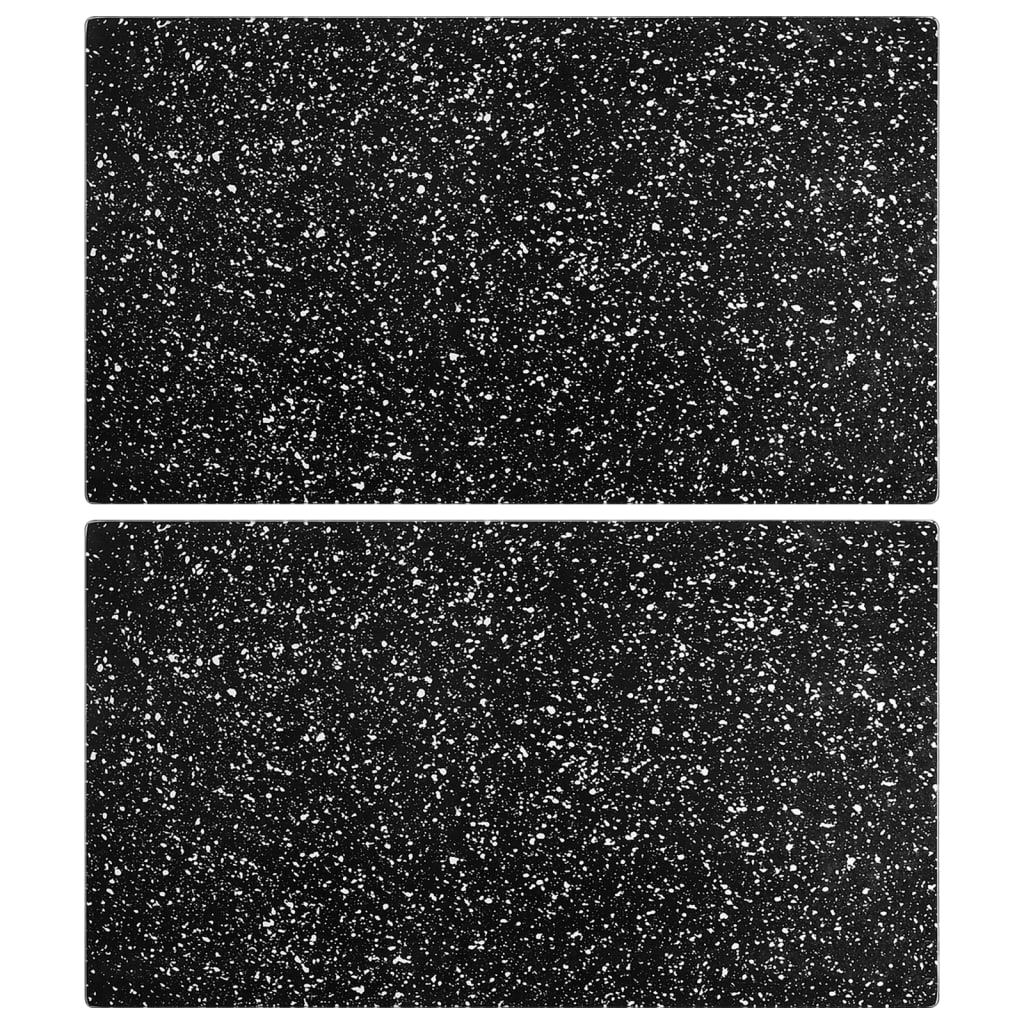 Schneidebretter 2 Stk. in Granitoptik Hartglas