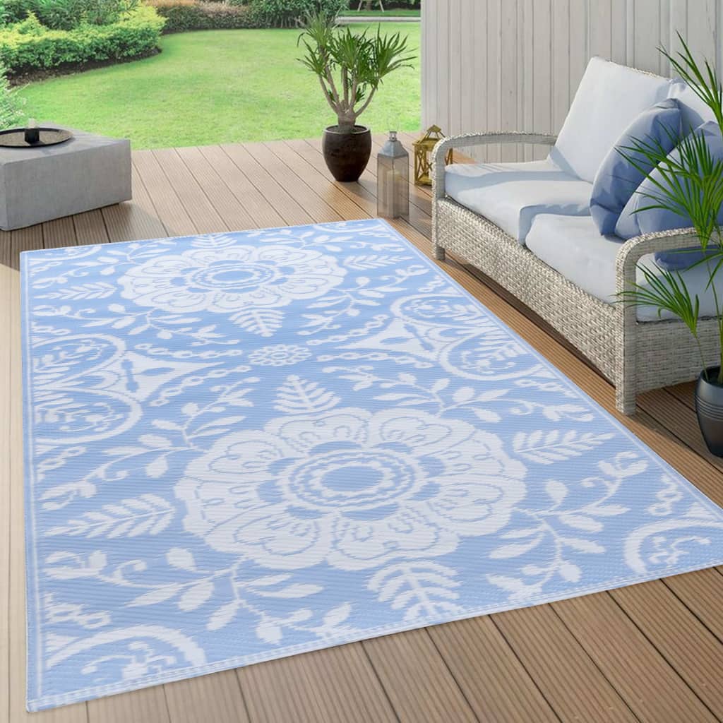 Outdoor-Teppich ARAKIL Babyblau 80x150 cm PP
