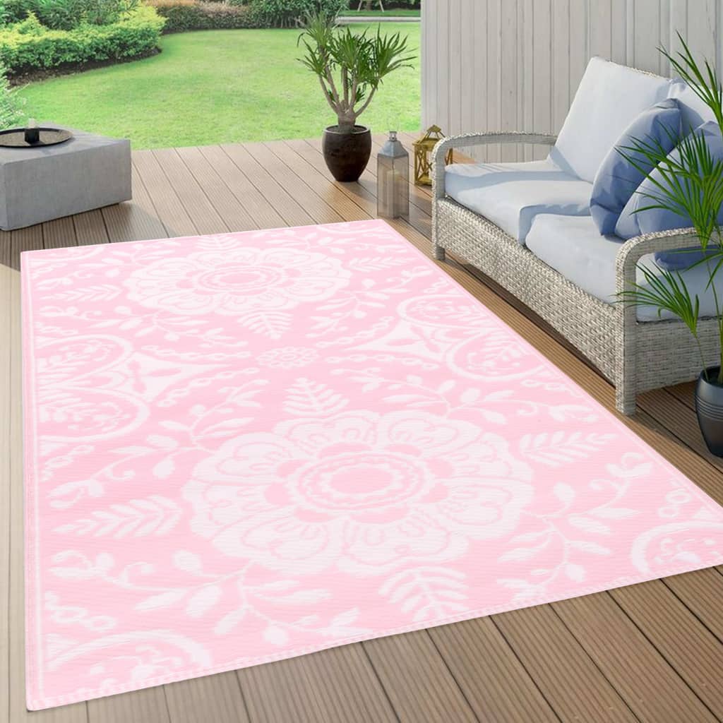 Outdoor-Teppich Rosa 80x150 cm PP