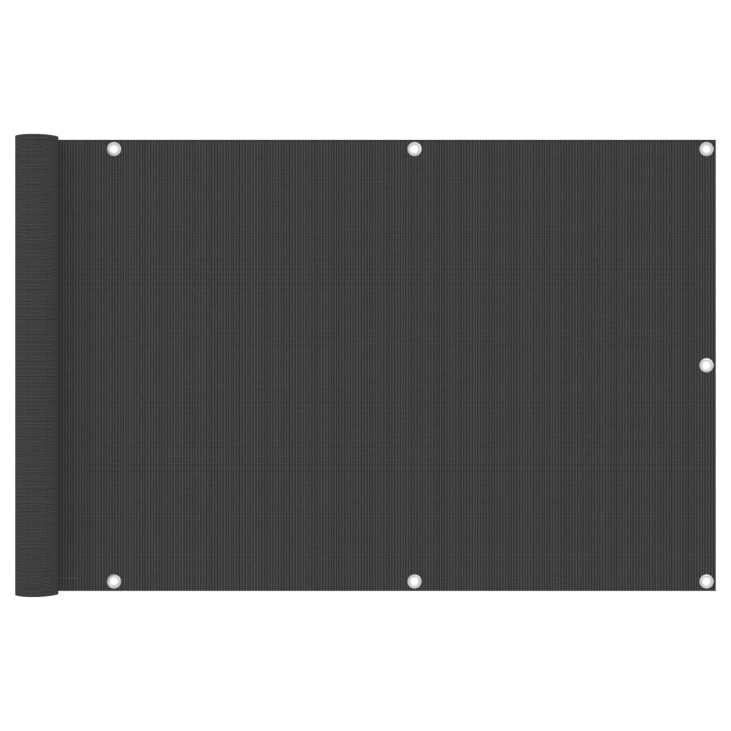 Balkon-Sichtschutz Anthrazit 90x300 cm HDPE
