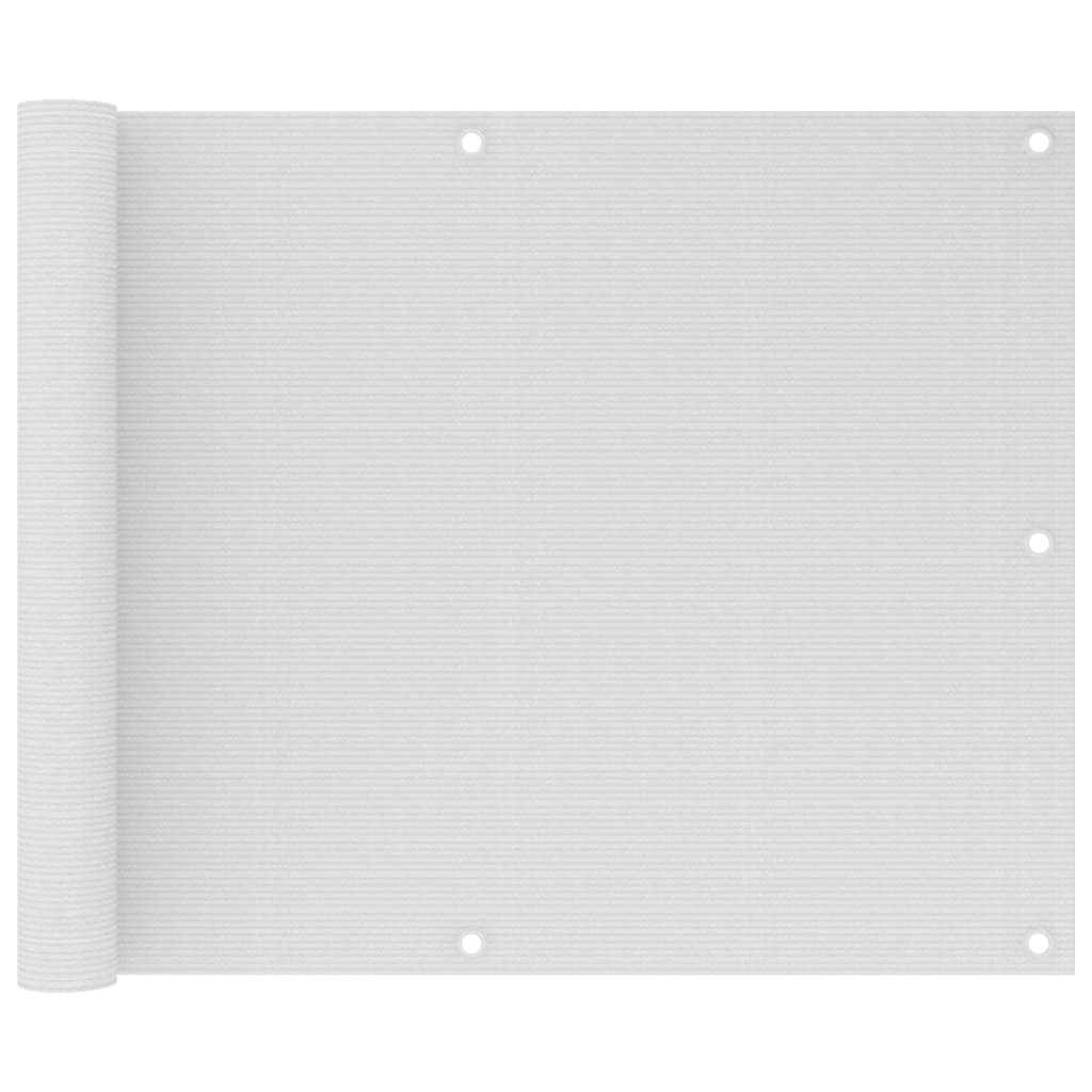 Balkon-Sichtschutz Weiß 75x500 cm HDPE