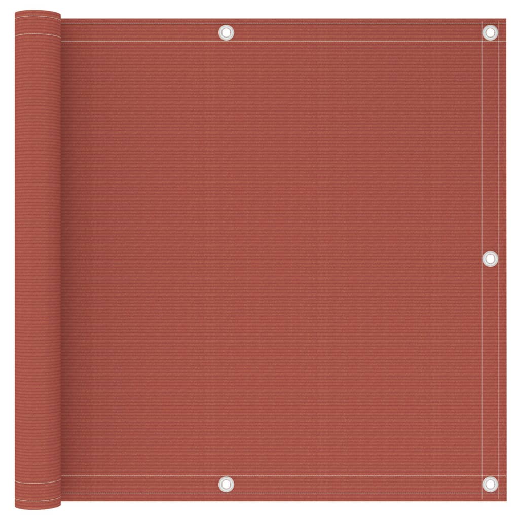 Balkon-Sichtschutz Terracotta-Rot 90x600 cm HDPE