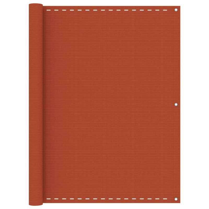 Balkon-Sichtschutz Orange 120x500 cm HDPE