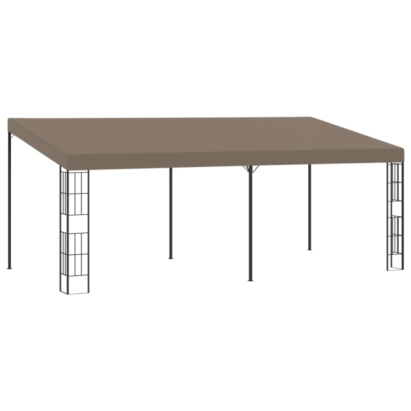 Wand-Pavillon 6x3 m Taupe Stoff