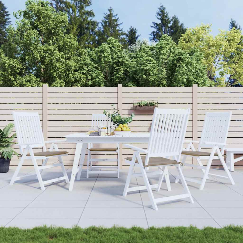 Gartenstuhl-Kissen 4 Stk. Taupe 50x50x4 cm Oxford-Gewebe