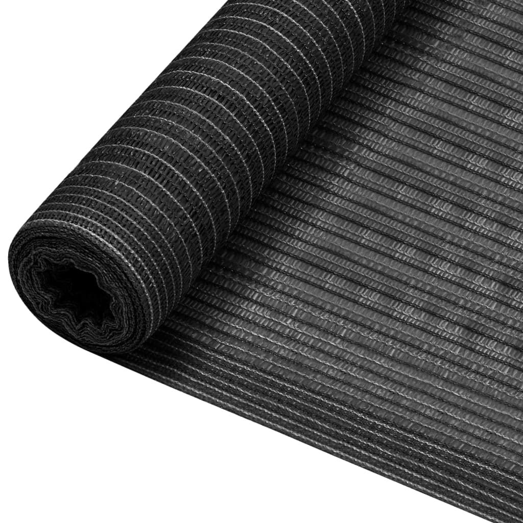 Zaunblende Anthrazit 2x25 m HDPE 195 g/m²