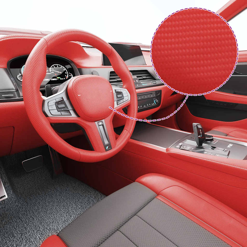 Autofolien 2 Stk. 4D Rot 100x150 cm