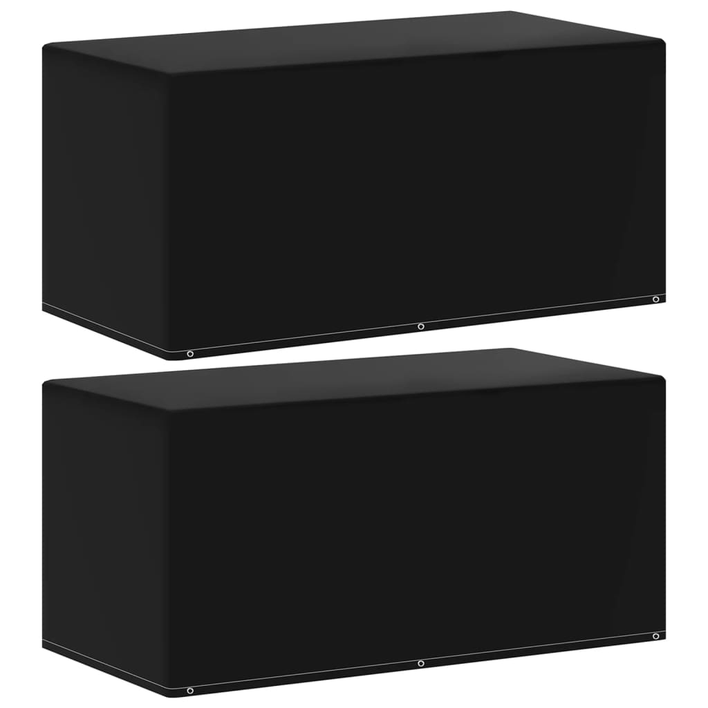 Gartenmöbel-Abdeckungen 2 Stk. 6 Ösen 160x80x75 cm