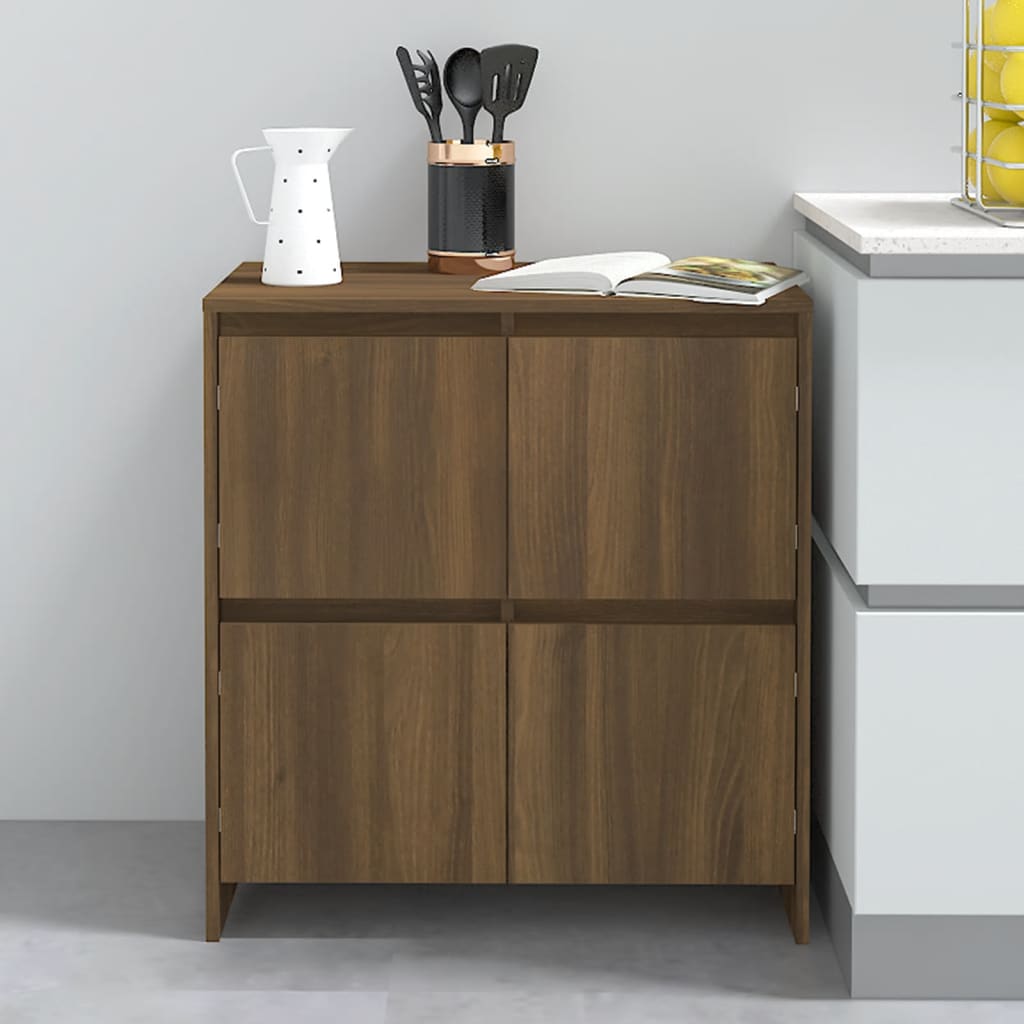 Sideboard Braun Eichen-Optik 70x41x75 cm Holzwerkstoff