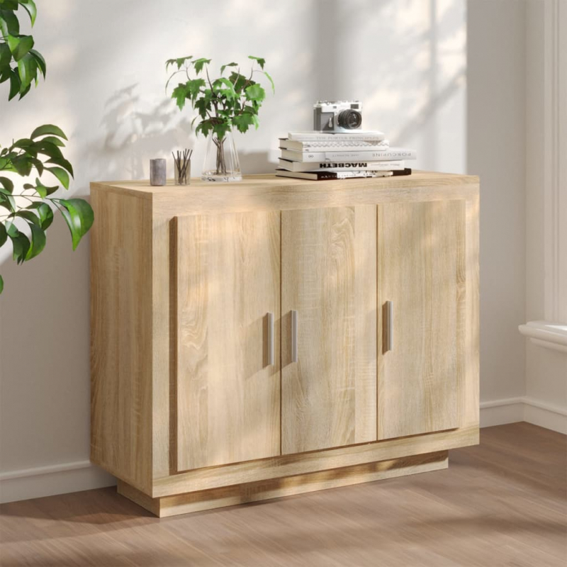 Sideboard Sonoma-Eiche 92x35x75 cm Holzwerkstoff