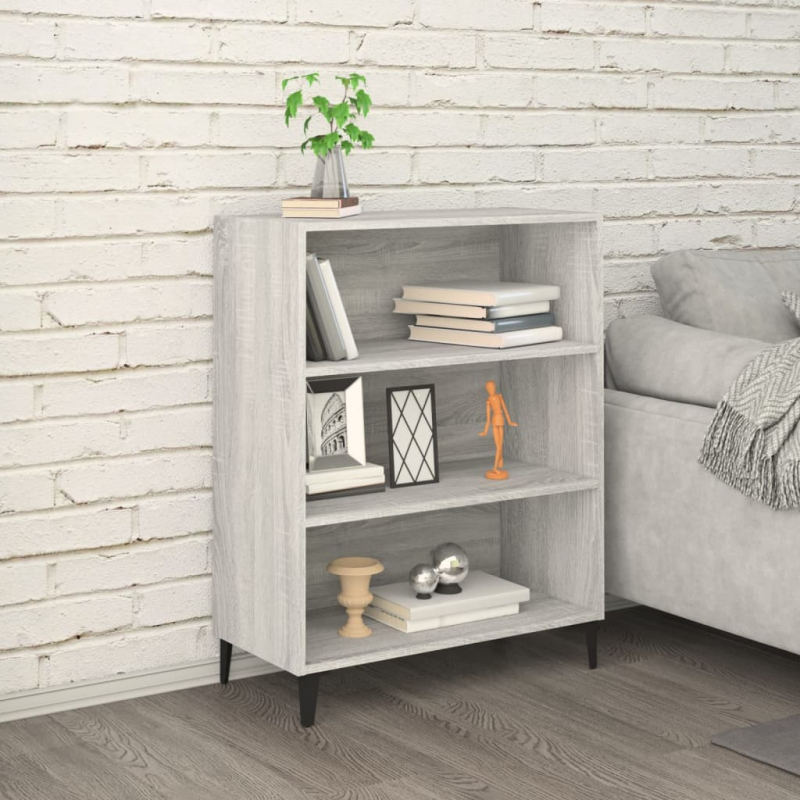 Sideboard Grau Sonoma 69,5x32,5x90 cm Holzwerkstoff