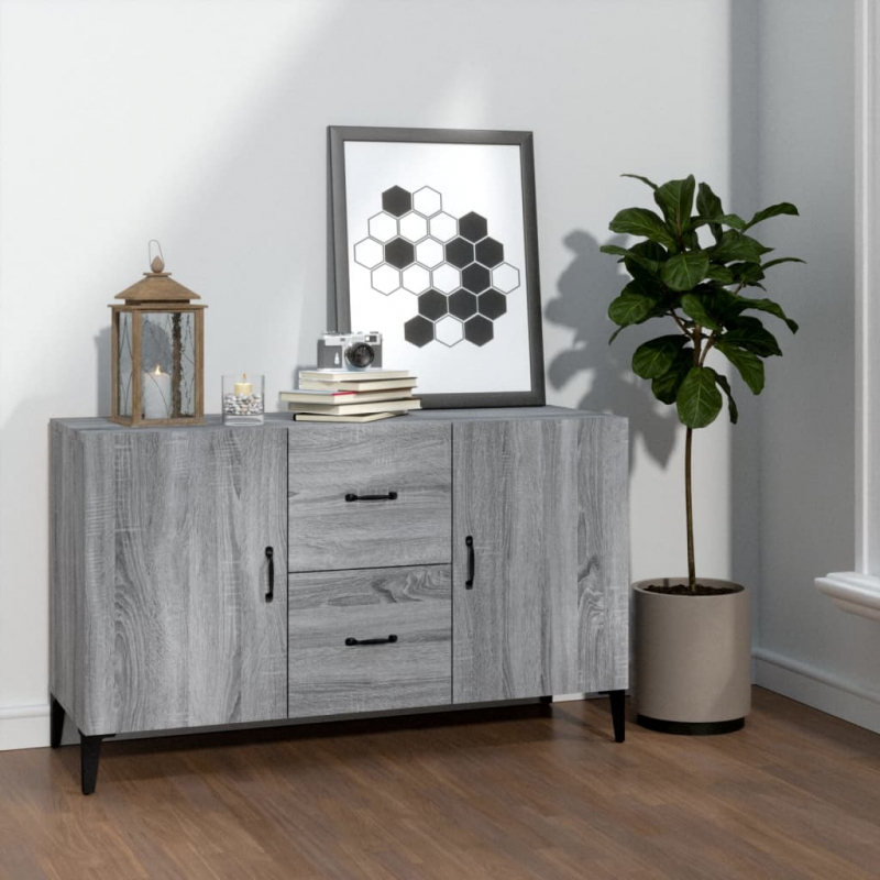 Sideboard Grau Sonoma 100x36x60 cm Holzwerkstoff