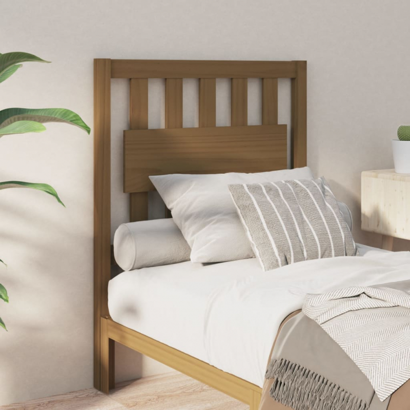 Kopfteil Honigbraun 80,5x4x100 cm Massivholz Kiefer