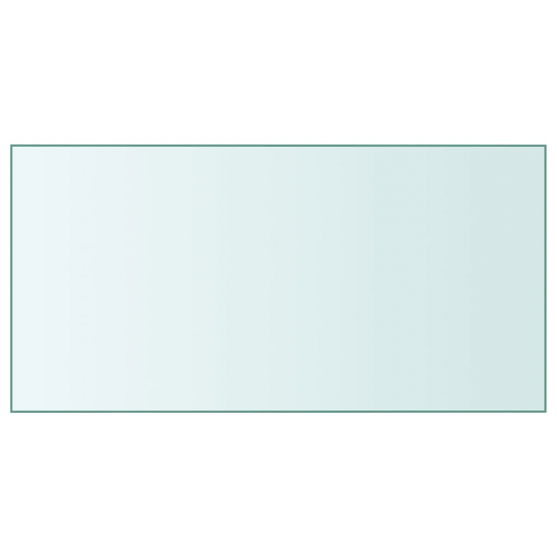 Tischplatte Transparent 50x100 cm Hartglas