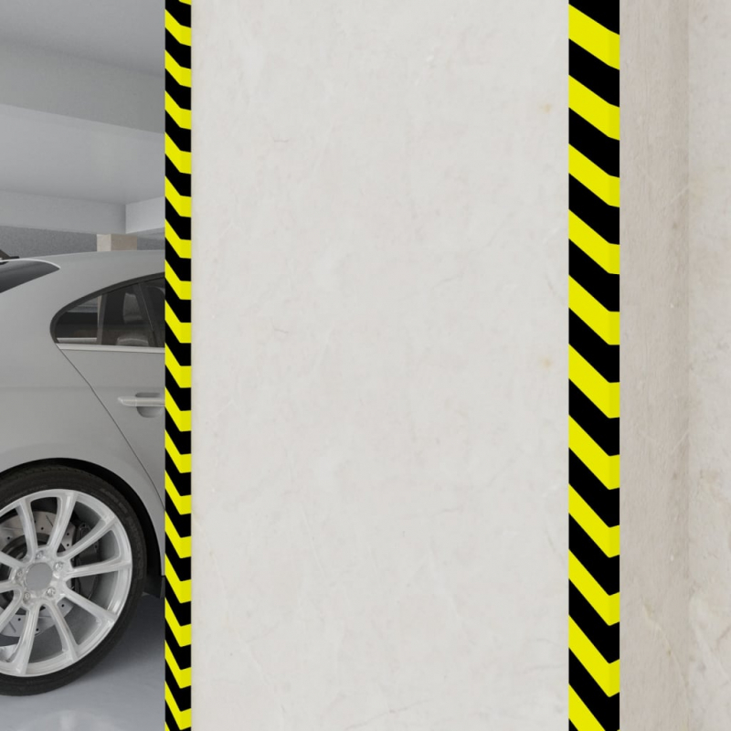 Kantenschoner 2 Stk. Gelb & Schwarz 6x2x101,5 cm PU