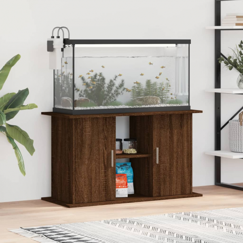 Aquariumständer Braun Eichen-Optik 101x41x58 cm Holzwerkstoff