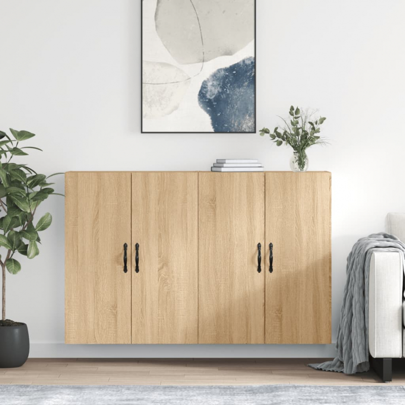 Wandschränke 2 Stk. Sonoma-Eiche Holzwerkstoff