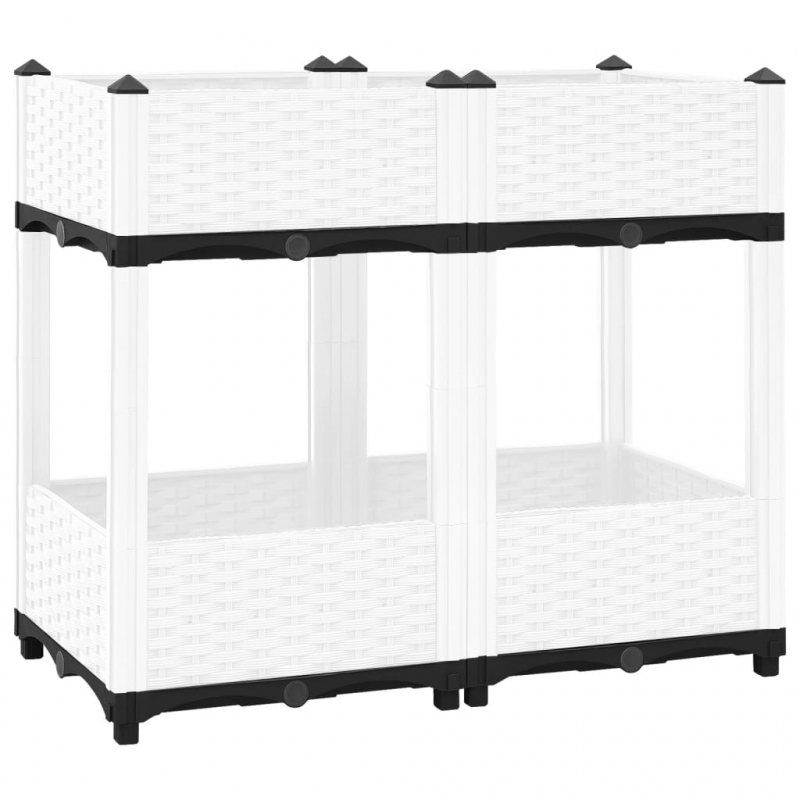 Hochbeet 80x40x71 cm Polypropylen