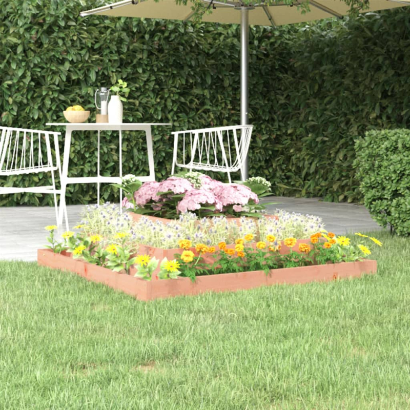 Pflanzkübel 110x110x27 cm Massivholz Douglasie