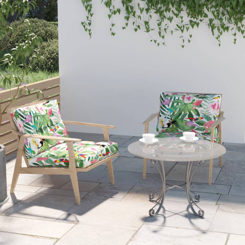 Palettenkissen 2-tlg. Mehrfarbig Stoff