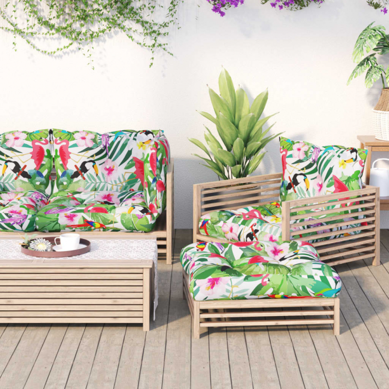 Palettenkissen 3 Stk. Mehrfarbig Oxford-Gewebe