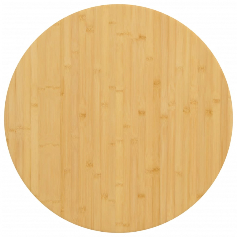 Tischplatte Ø60x2,5 cm Bambus