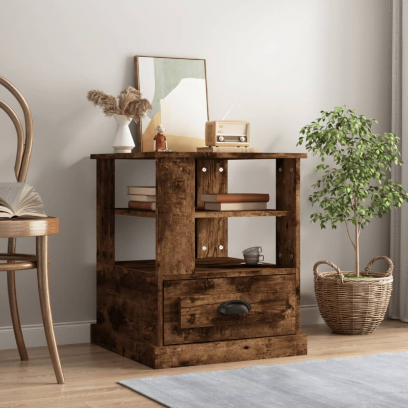 Beistelltisch Räuchereiche 50x50x60 cm Holzwerkstoff