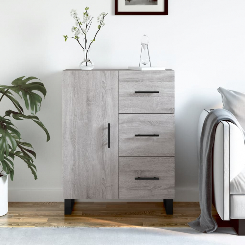 Sideboard Grau Sonoma 69,5x34x90 cm Holzwerkstoff