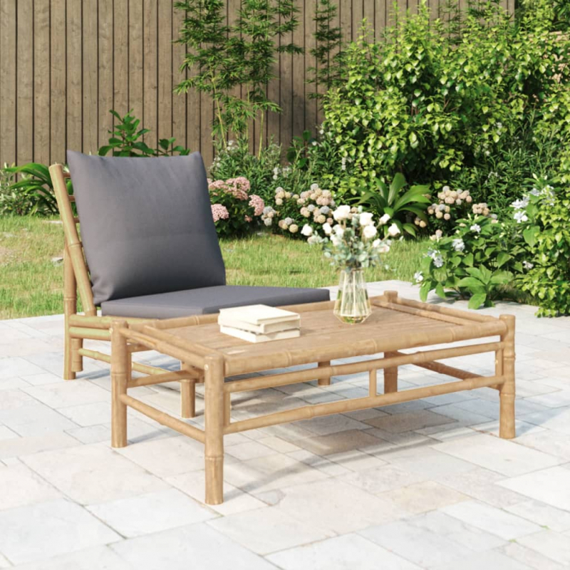 Garten-Couchtisch 100x55x33 cm Bambus