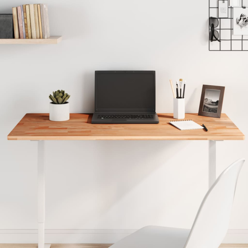 Tischplatte 100x50x1,5 cm Rechteckig Massivholz Buche