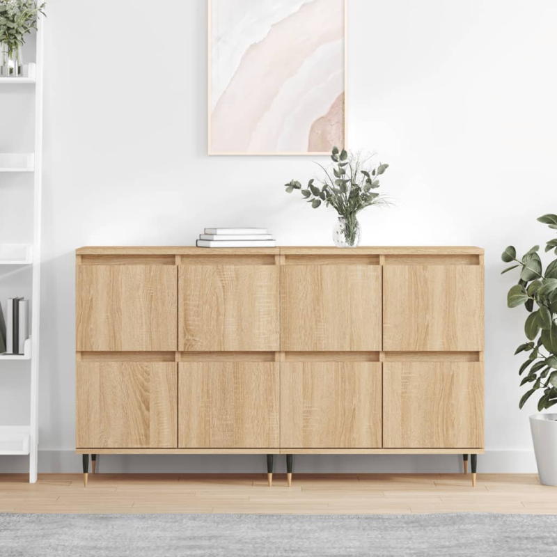 Sideboards 2 Stk. Sonoma-Eiche Holzwerkstoff