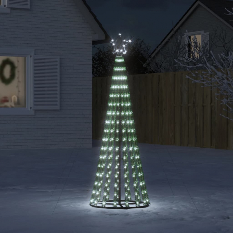 LED Weihnachtsbaum 275 LEDs Kaltweiß 180 cm