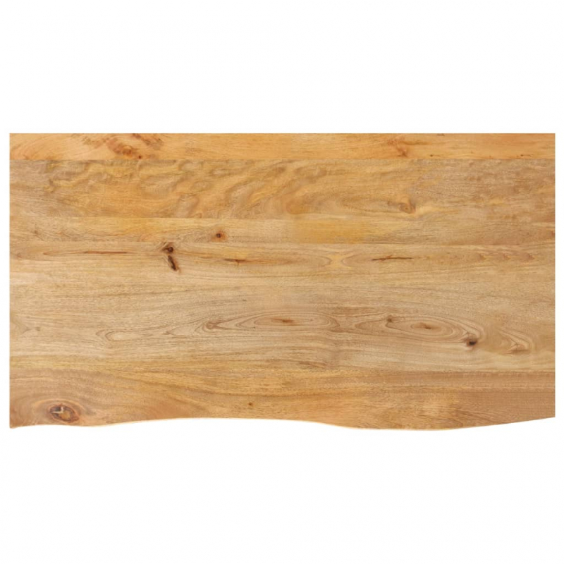 Tischplatte mit Baumkante 120x60x2,5 cm Massivholz Mango
